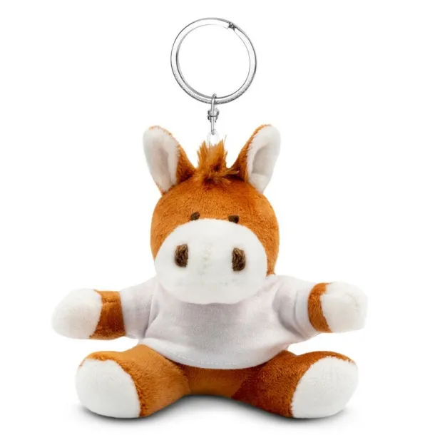 Nero Plush horse, keyring brown