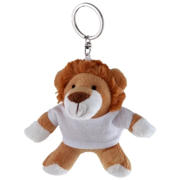 Rex Plush lion, keyring light brown