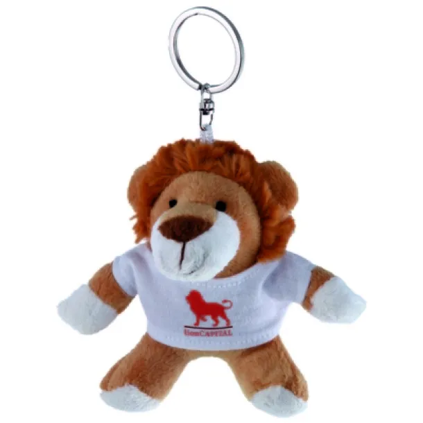 Rex Plush lion, keyring light brown