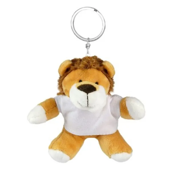 Rex Plush lion, keyring light brown