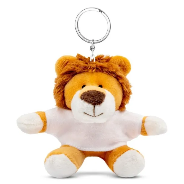 Rex Plush lion, keyring light brown