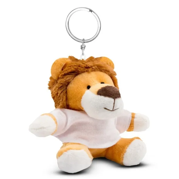 Rex Plush lion, keyring light brown