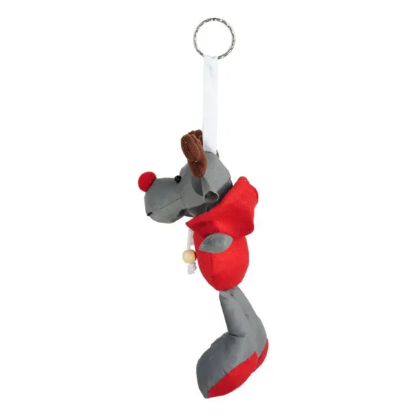 REINDEER reflective key ring Grey