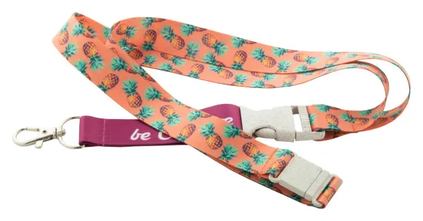 Subyard C Safe Eco custom sublimation lanyard White