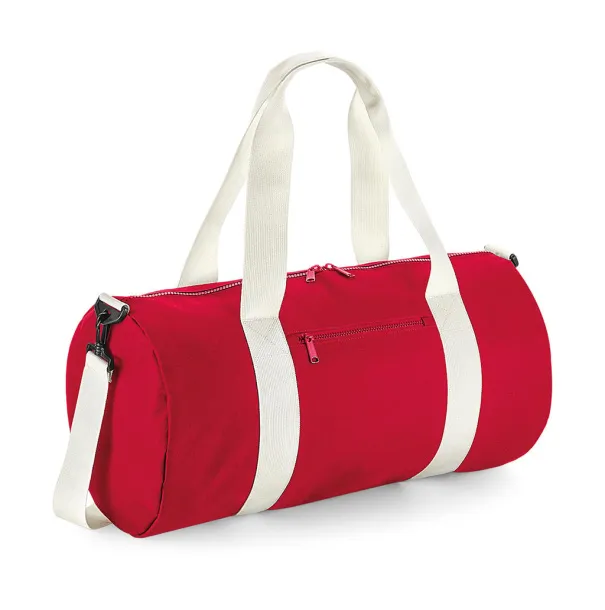  Original Barrel Bag XL - Bagbase Classic Red Off White