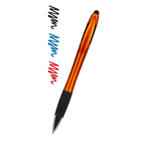  Ball pen, touch pen with multicolour ink orange