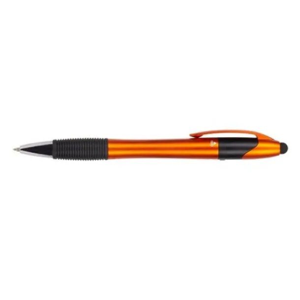  Ball pen, touch pen with multicolour ink orange