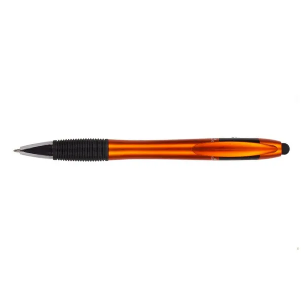  Ball pen, touch pen with multicolour ink orange