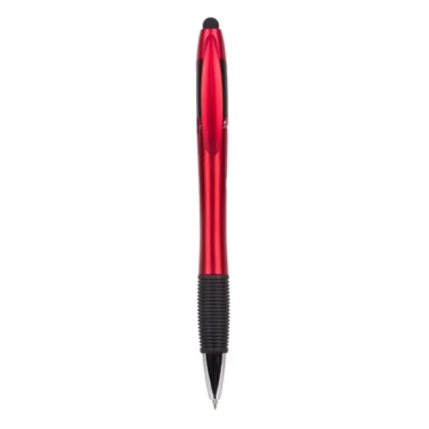  Ball pen, touch pen with multicolour ink red