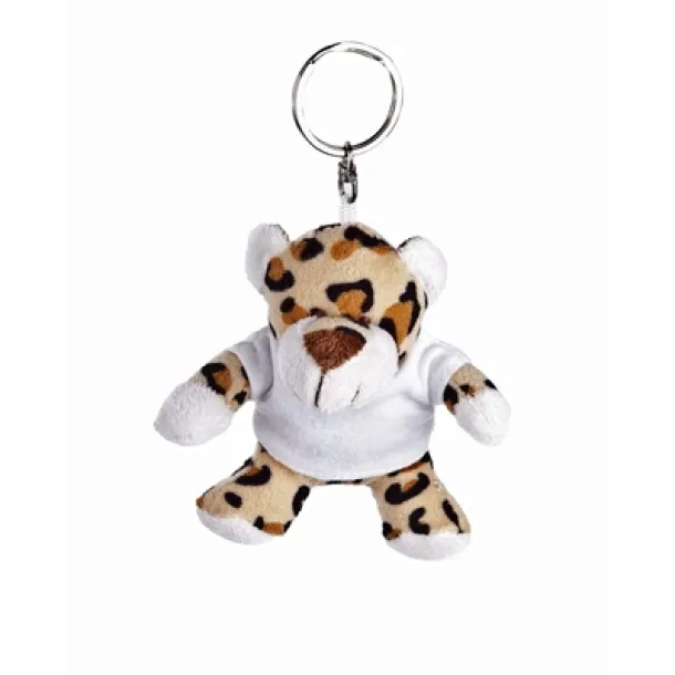 Toby Plush panther, keyring light brown