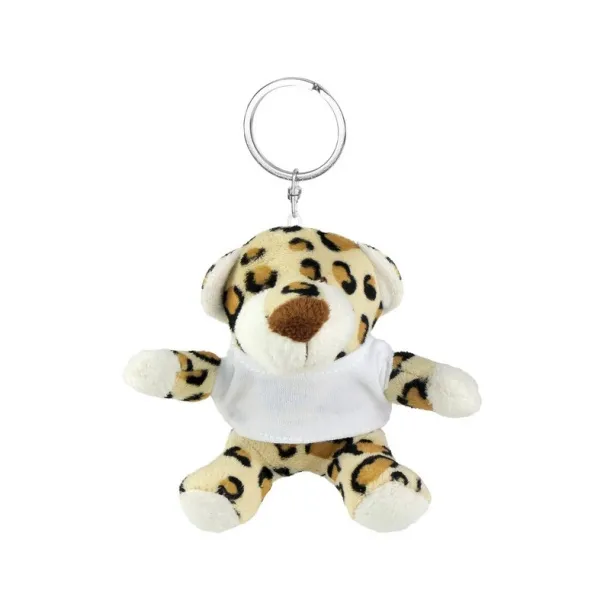 Toby Plush panther, keyring light brown