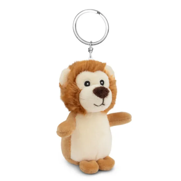 Bilge Plush lion, keyring light brown