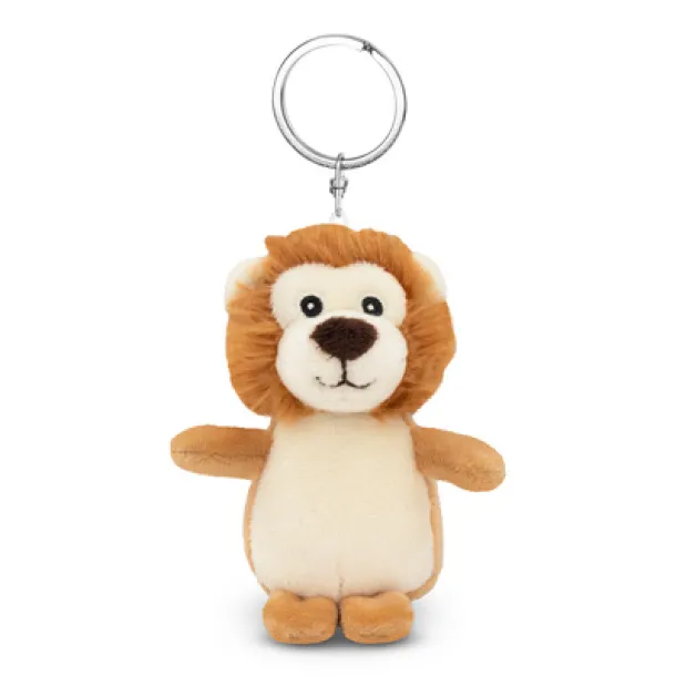 Bilge Plush lion, keyring light brown