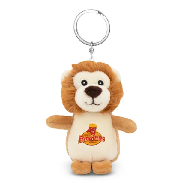 Bilge Plush lion, keyring light brown