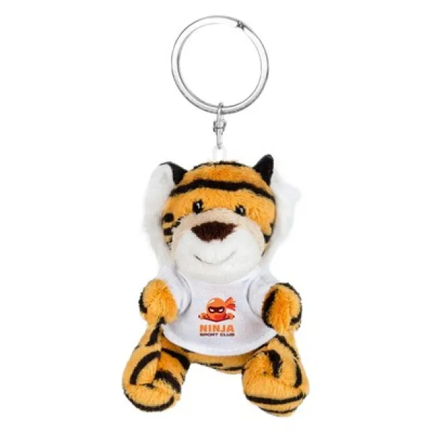 Raine Plush tiger, keyring light brown