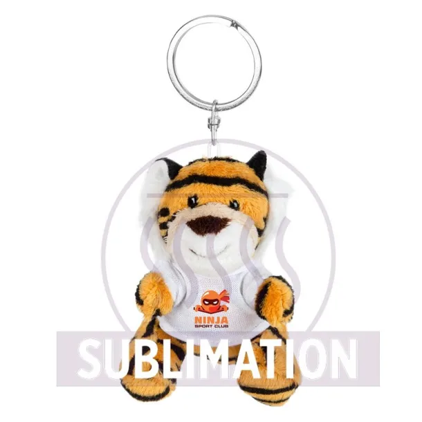 Raine Plush tiger, keyring light brown