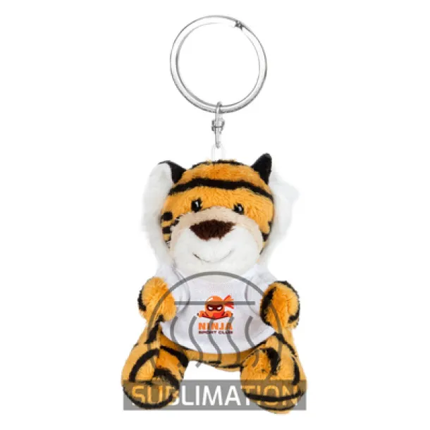 Raine Plush tiger, keyring light brown