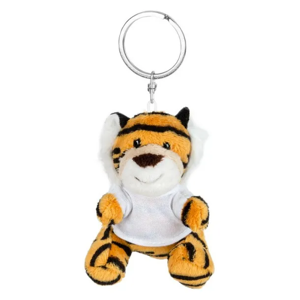 Raine Plush tiger, keyring light brown