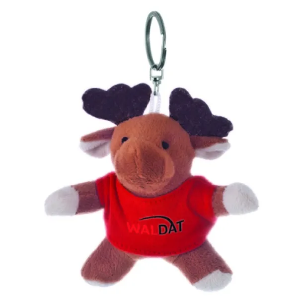 Dasher Plush reindeer, keyring brown