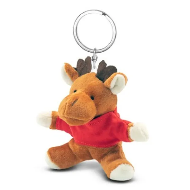 Dasher Plush reindeer, keyring brown