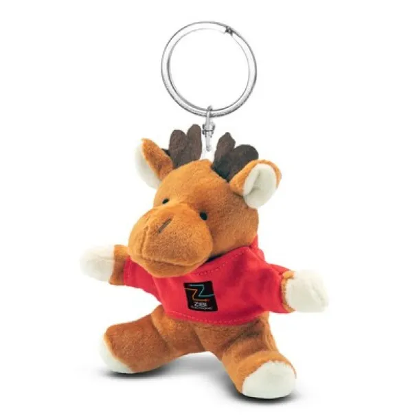 Dasher Plush reindeer, keyring brown