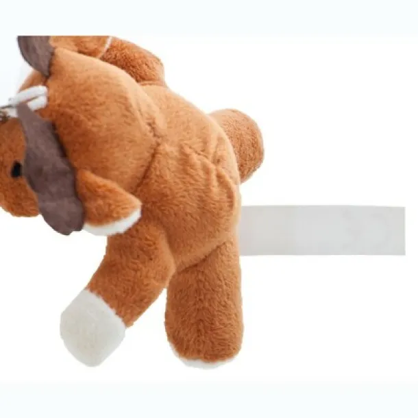 Dasher Plush reindeer, keyring brown