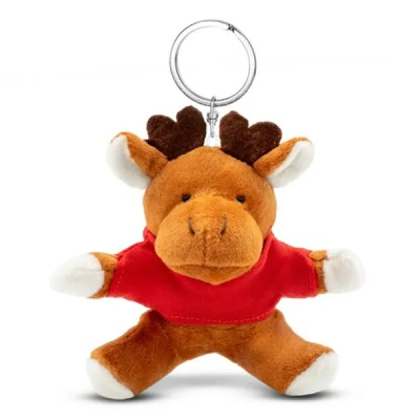 Dasher Plush reindeer, keyring brown