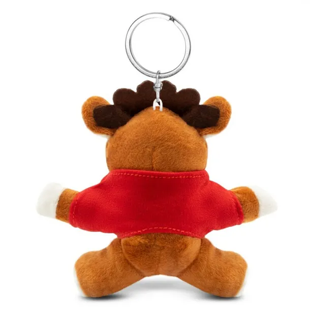 Dasher Plush reindeer, keyring brown