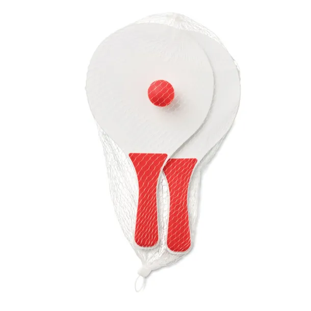 MINI MATCH Small Beach tennis set Red