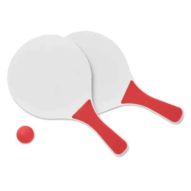 MINI MATCH Small Beach tennis set Red