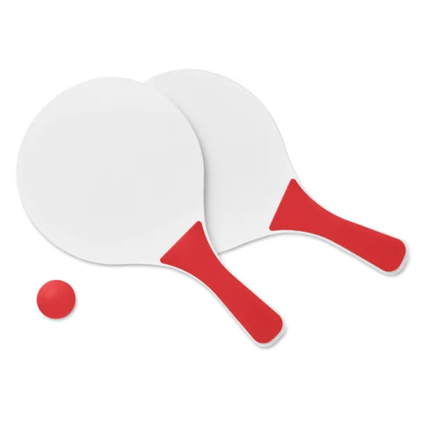 MINI MATCH Small Beach tennis set Red