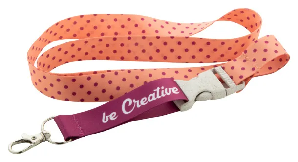 Subyard C Eco custom sublimation lanyard White