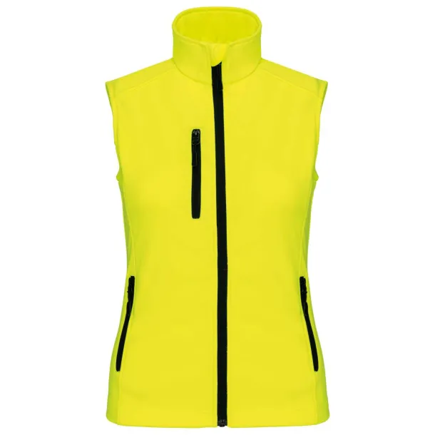  LADIES' SOFTSHELL BODYWARMER - Kariban Fluorescent Yellow