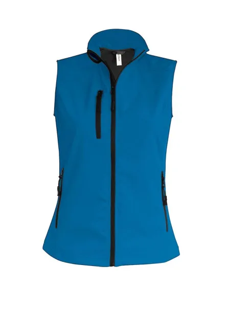  LADIES' SOFTSHELL BODYWARMER - Kariban Aqua Blue