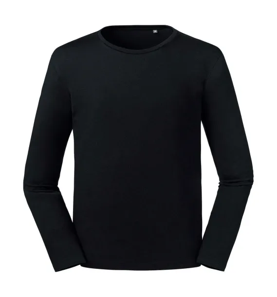  Men's Pure Organic L/S Tee - Russell Pure Organic Black