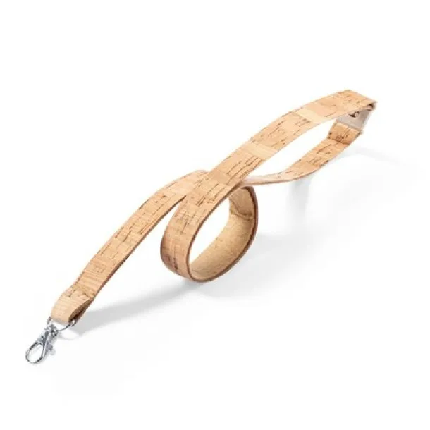  Cork lanyard with safety catch neutral