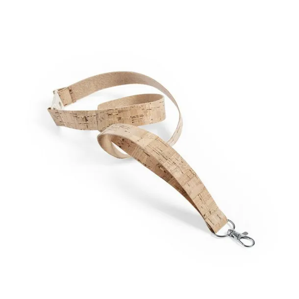  Cork lanyard with safety catch neutral