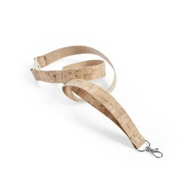  Cork lanyard with safety catch neutral