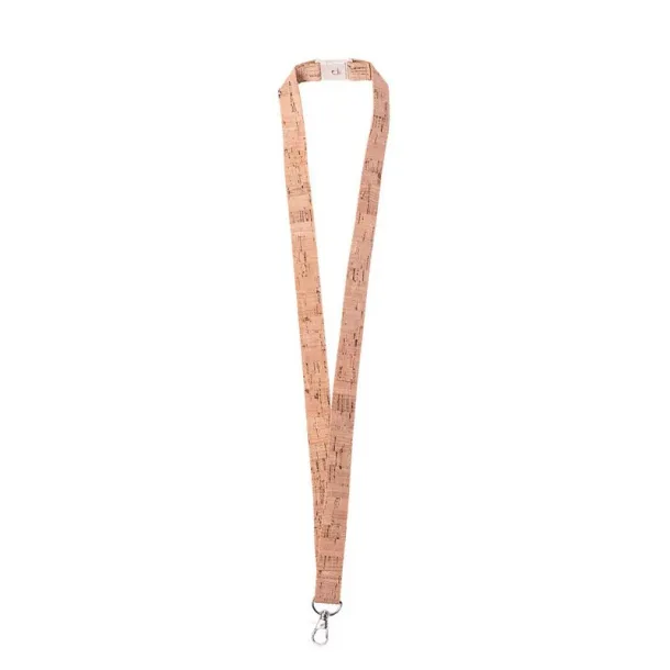  Cork lanyard with safety catch neutral