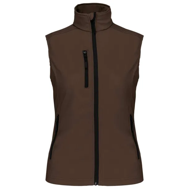  LADIES' SOFTSHELL BODYWARMER - Kariban Chocolate