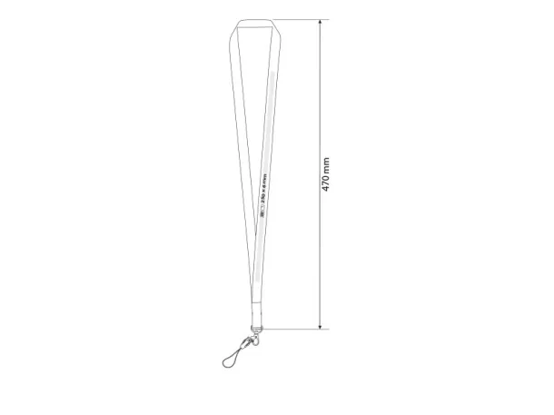 LANY 10 vezica za akreditaciju 10mm Kraljevsko plava