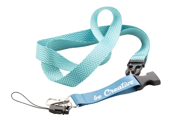 Subyard D RPET custom sublimation lanyard White