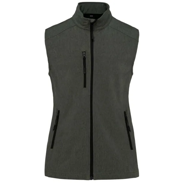  LADIES' SOFTSHELL BODYWARMER - Kariban Marl Green