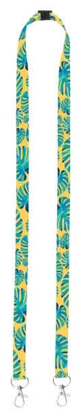 Subyard 15 Double Safe custom sublimation lanyard White