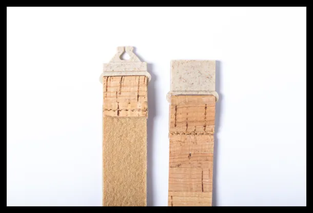 Trino cork lanyard Beige