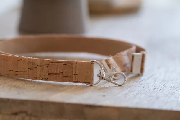 Trino cork lanyard Beige