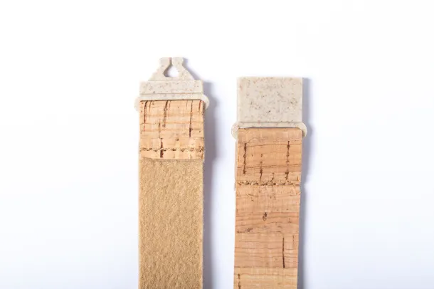 Trino cork lanyard Beige