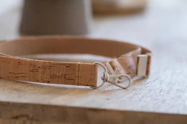 Trino cork lanyard Beige