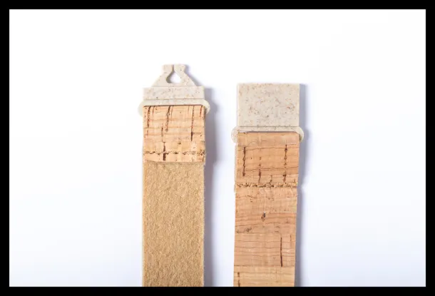 Trino cork lanyard Beige