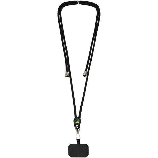 Kubi phone lanyard Solid black